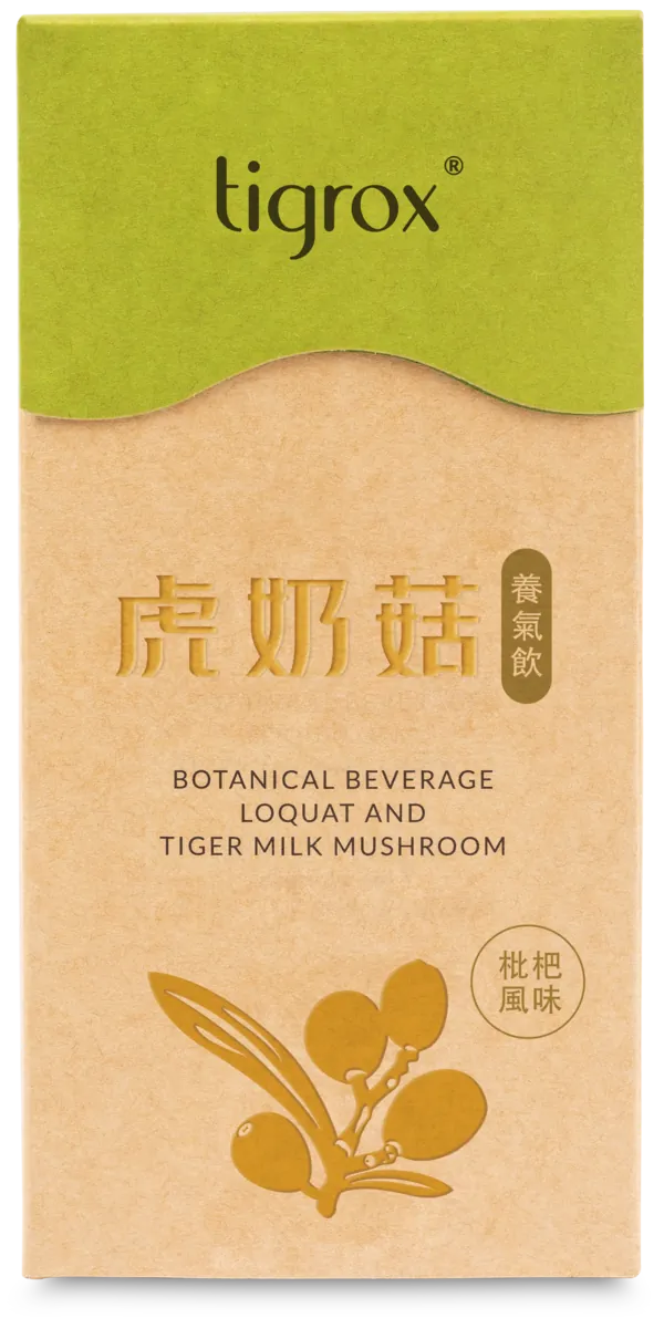 Tiger Milk King 虎奶菇包裝正面 — 液態虎乳芝即飲配方